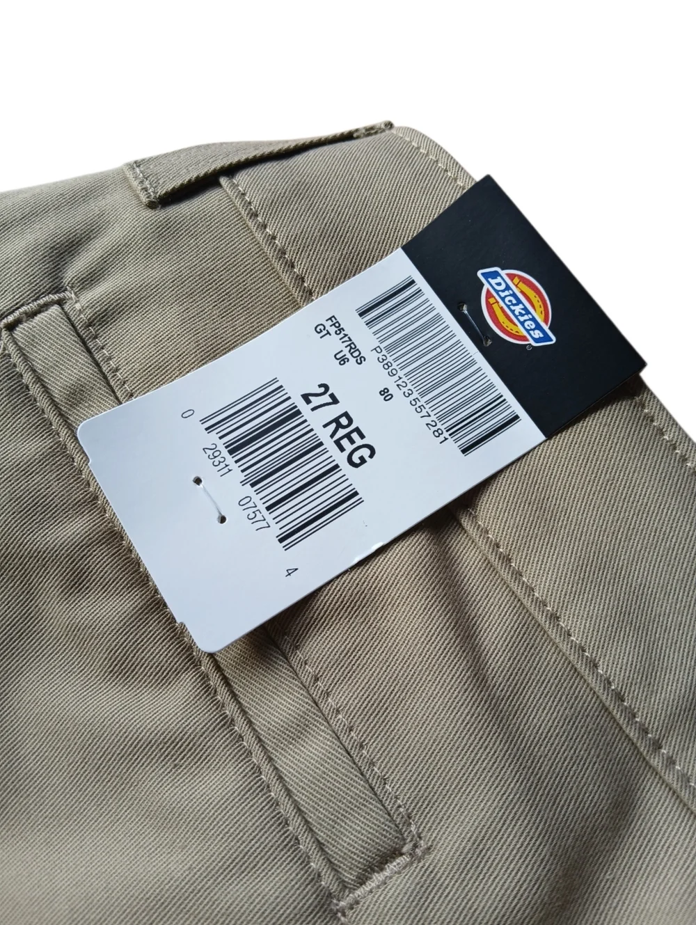 Dickies Women's Size 27 Khaki Straight-Leg Work Chinos